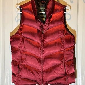 Eddie Bauer Women's Down Burgundy Puffer Vest